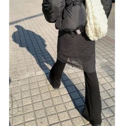 Jupe Style Harajuku, jupes de personnalité, à pois, une pièce à lacets en mousseline de soie, mode coréenne Faldas Para Mujeres