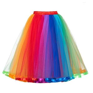 jupe Hawaii taille coloré filles Costume arc-en-ciel bébé fille Tutu Robe hawaïenne bohème imprimé club Robe de soirée Robe Femme