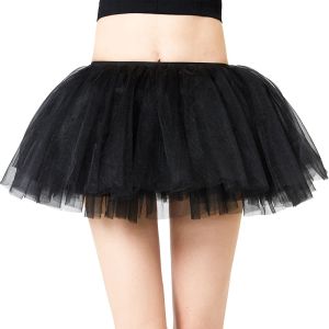 Falda Falda tutú de malla corta de gama alta, Falda corta plisada sexy para chica picante Aline para adultos, falda esponjosa