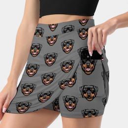 jupe Rottweiler tête de chien conception jupes femme mode 2022 pantalon jupe Mini jupes bureau jupe courte Rottweiler Rottweiler Rottweiler