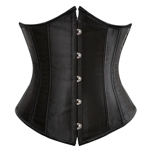 Jupe sous le buste, sous-vêtements Sexy pour femmes, amincissant, façonnant le corps, haut Corset pour femmes, Steampunk, ceinture Corset à lacets, blanc