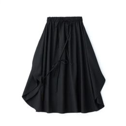 Jupe femme demi-jupe printemps/été nouveau noir taille haute jupe ample pendante ALine jupe mode vêtements demi-jupe