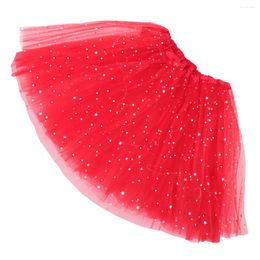 Jupes 1pc jupe tutu à paillettes lumineuse demi-longueur maille festival costume vêtements gaze robe accessoire de fête pour adulte