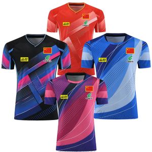 Faldas Campeonato 2023 Equipo de China Camisetas de tenis de mesa Pantalones cortos para hombres Mujeres Niños, Niños Niñas Ping Pong Ropa deportiva Ropa Azul