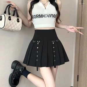 Jupes 2024 Fashion Streetwear femmes jupe coréen high street gothic harajuku y2k été sexy noir faldas mujer