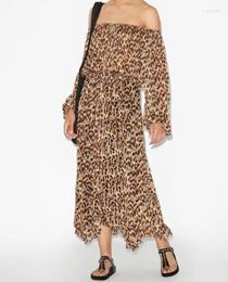 Faldas 2024 Fashion de la mujer Falda de estampado de leopar