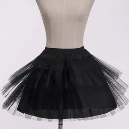 Jupes 22/35/45 cm jupon sous-jupe courte jupe désossée soutien robe de mariée bretelles Lolita Ballet Rockabilly Crinoline