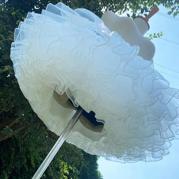 Jupes 4 couches 35 cm jupons blancs nuages moelleux jupe lolita soutien japonais désossé fil doux cosplay robe de soirée sous-jupe