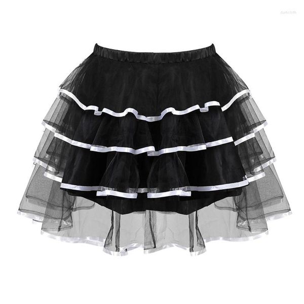 Jupes Adulte Femmes Sexy Corset Tulle Jupe Plissée Danse Tutu Lolita Jupon Puffy Party