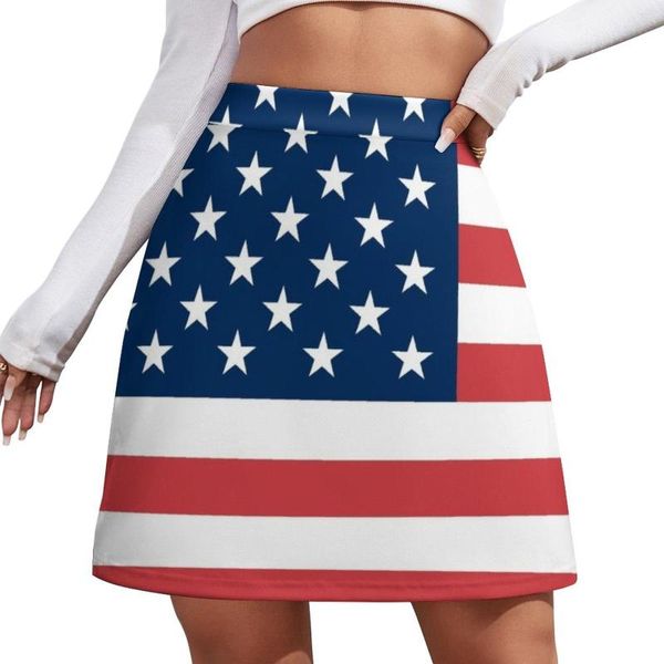 Conjunto de minifalda de la bandera americana