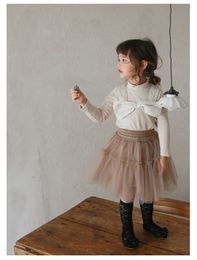 Rokken Aankomst Toddler Kids Girl Tule A Line Tutu Rok Princess Mini Dress Retro Children Cute Pettiskirt 230420