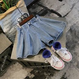 Jupes bébé robe été Denim Shorts plissés serrés femmes mince pantalon ample femmes décontracté serré femmes robe 231229