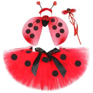 Jupes Baby Girls Lady Beetle tutu jupe pour enfants Party d'anniversaire Tenue de fée