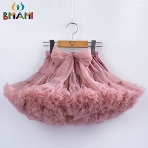 Rokken babymeisjes tutu rok pluizige kinderen ballet kinderen pettiskirt meisje grote boog tule feestdans voor 230310