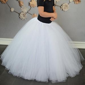 Rokken babymeisjes witte lange tutu rokken kinderen tule rok pettiskirts underskirtd kinderen verjaardag kerstfeest kostuum rokken 230510