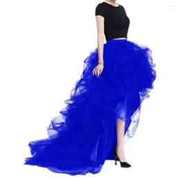 Jupes belles femmes jupe taille élastique lâche confortable élégant tulle gonflé maxi soirée