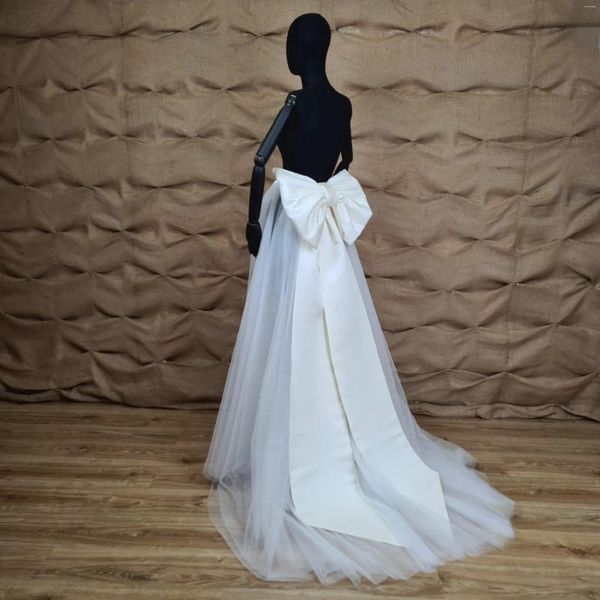Jupes Big Bow Tulle pour robe de mariée jupe de mariée détachable personnalisée