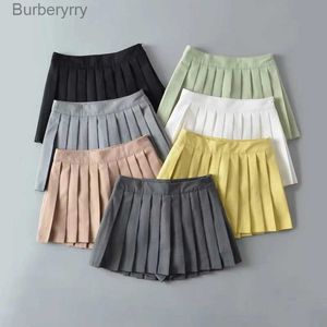Jupes Mini jupes noires pour femmes, vêtements y2k, mode coréenne, jupes plissées, jupes de tennis d'automne 2022, preppy whiteL231212