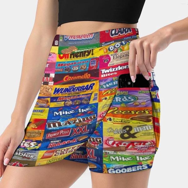 Jupes Candy emballages de mode coréenne jupe d'été pour femmes à l'épreuve légère