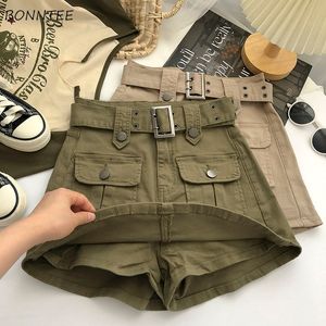 Rokken Cargo Mini Denim Rok Multi Pockets Streetwear Persoonlijk Cool Tieners Jeugd Europese Hipsters Designer met hoge taille 230703