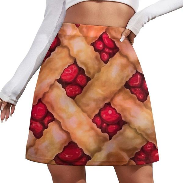 Jupes Curry Pie Curtain Print - Serveuse The Musical Broadway West End Mini Jirt Skorts For Women Korean Fashion