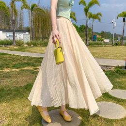Jupes Coigarsam Women Jupe Summer 2024 Office Lady Korea Style Solid Patchwork Cotton Linn High Taist Mesh Black Rose Green
