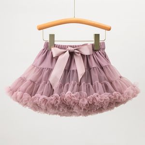 Skirts de Peach Spring Multicolor Baby Girls Tutu Skirts Children Fluffy Ballet Rok Kinderen Princess Lace TuLle Party Dance Rok 230505