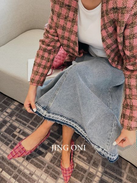 Jupes denim jupes y2k femme vêtements 2023 coréen mode mode vingage robego tulle long jean haut taille crayon gothique gothique