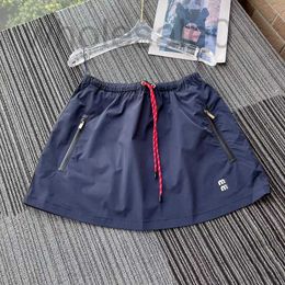 Skirts Designer 2024 Summer New Nylon Short Jirt for Women 1d5x