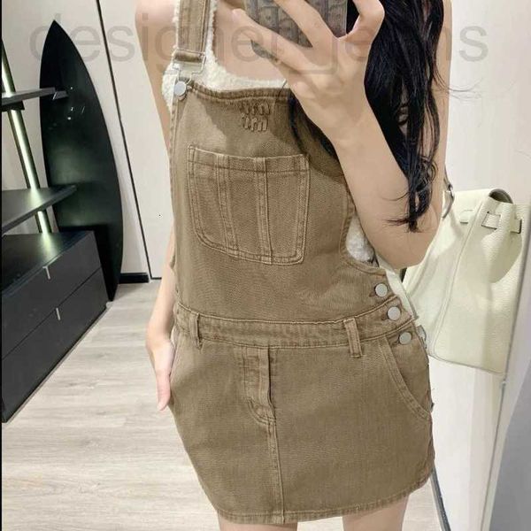 Skirts Designer High Quality of Original Standard Girls 'Denim Camisole Jupe, Summer New Age réduisant la jupe courte du design américain B8K3