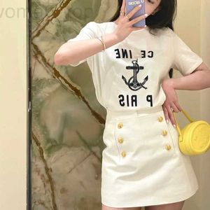 Jupes Designer Shenzhen Nanyou Vêtements pour femmes CE Famille Jupe courte Été Nouveau bouton en métal Décoration Anti-éblouissement Taille haute A-line EGKO