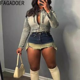 Rokken fagadoer retro vintage gradiënt mode y2k streetwear dames hoge taille knop rits rits onregelmatige elastische vrouwelijke bodems