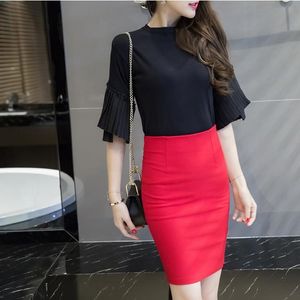 Faldas de Mujer Moda 2023 divididas después de la cintura alta OL paso falda profesional elástica de talla grande S-5XLSkirts para Mujer