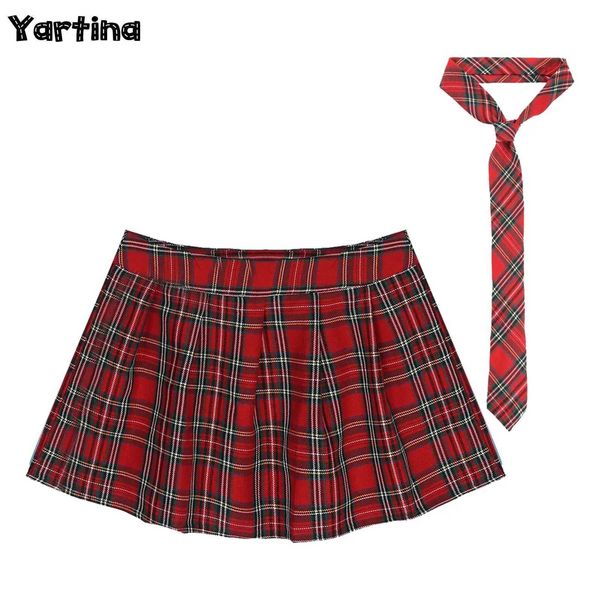 Faldas Femeninas Japonesas Habilidades de uniformes de alumnos de alumnos ¡Vamos Fancy Dress Ball Traje con cremallera Mini falda con cuello Y240420