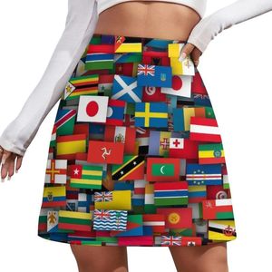 Jupes drapeau de tous les pays la mini jupe mondiale court pour les femmes tendance des vêtements pour femmes 2024 robe d'été mignonne