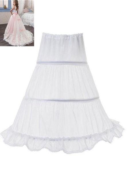 Jupes Tutu pour filles, 3 cerceaux, jupons à fleurs, accessoires de mariage, Crinoline, sous-jupe pour enfants, vêtements pour filles, 7797528