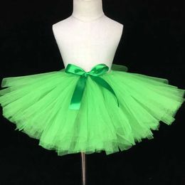 Rokken Meisjes Groene Tutu Rok Meisjes Pluizige Tule Rokken Ballet Tutu's Dans Pettiskirts met Strik Kinderen Feestkostuum Rokken