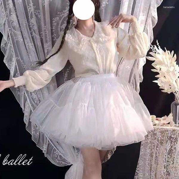 Jupes filles jupe adulte tulle jupon lolita femelle élégante cancan gonflé ciblé cosplay