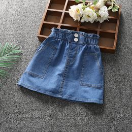 Rokken meisjes rok zomer denim meisjes cake mini pettiskirt geschikt voor 16 10 12 14 jaar oud 230417