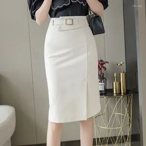 Jupes harajuku esthétique une ligne femmes vêtements de mode décontractés streetwear zipper formel chic tout match y2k haute jupe féminine