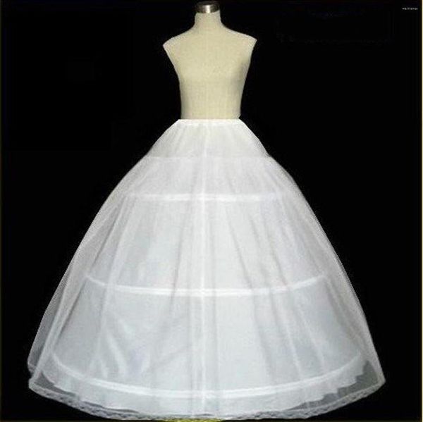 Faldas de alta calidad blanco de forma completa 3 falda de aro vestido de baile enagua enaguas para vestido de novia accesorios nupciales