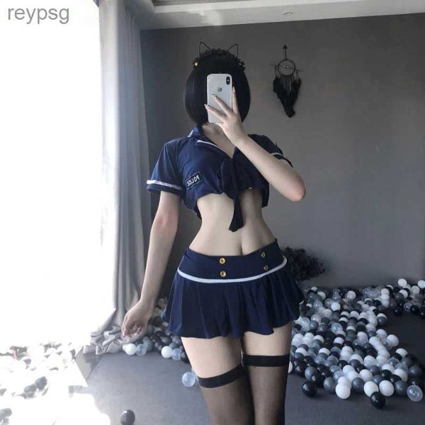 Skirts Japanese Student Uniform Minififirt Outfit de la escuela sexy al estudiante de la escuela JK Cosplay Mujeres Eróticas Babydoll Sailor Tuitio YQ240201