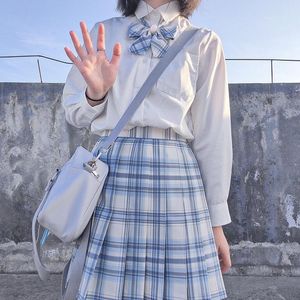 Jupes japonais uniforme femme jupe Harajuku Kawaii grande taille Ulzzang Plaid a-ligne décontracté Preppy doux court Mini école plissé