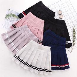 Jupes Enfants Filles Vêtements École Jupes Fond Princesse Jupes Plissées Casual Solide Tutu Mini Jupe Courte Été Enfant Vêtements 1-13Y 230619