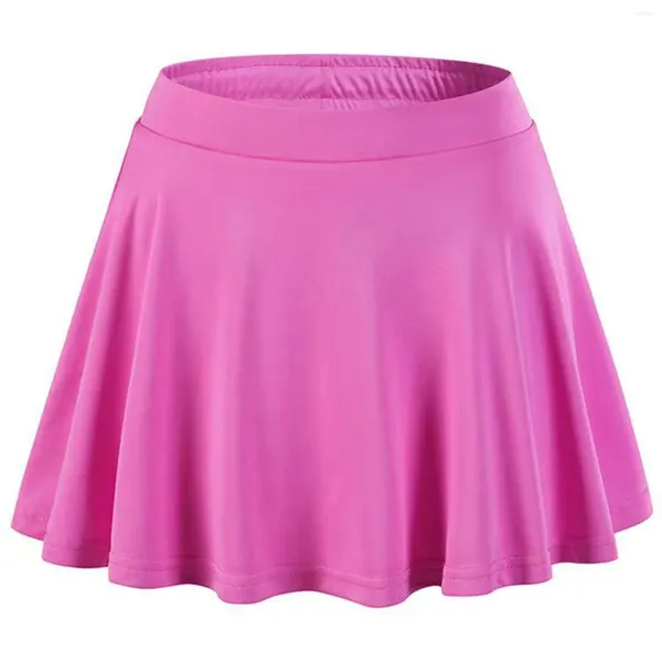 Faldas para niñas para niñas deportes de verano sólido color sólido con pantalones cortos de golf tenis de golf tenis atlética falda plisada plisada