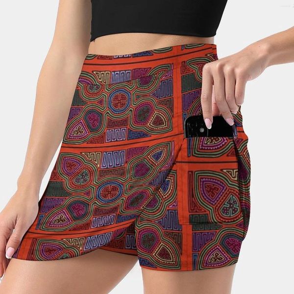 Jupes Kuna Mola Modèle Jupe De Mode Coréenne Été Pour Femmes Pantalon Résistant À La Lumière Cuna Culture Folk Art