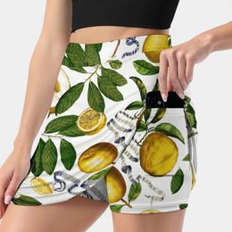Jupes Lemon Tree-White Jupe Femme Avec Cache Poche Tennis Golf Badminton Running Fruit Nature