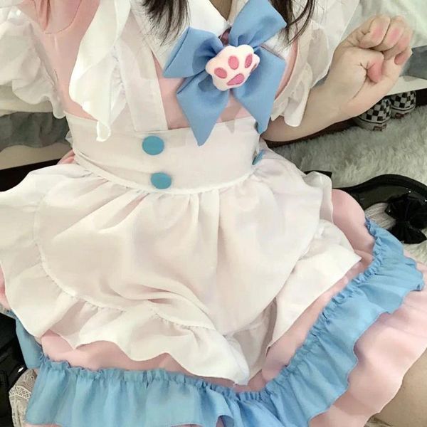 Faldas Falda Lolita Kawaii Mujeres Anime Moda japonesa Maid 2000s Ropa Lindo Cosplay Jupe Pantalones cortos de gama alta Y2k Ropa Mini