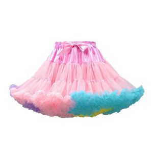 Rokken weelderige kleine babymeisjes tutu rok voor kinderen kinderen gezwollen tule rokken voor meisje pasgeboren feest prinses meisje kleding 1-15 jaar y240522