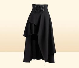 Rokken Middeleeuwse Vrouw Vintage Gotische Rok Piraat Halloween Kostuum Renaissance Steampunk Hoge Taille2389060